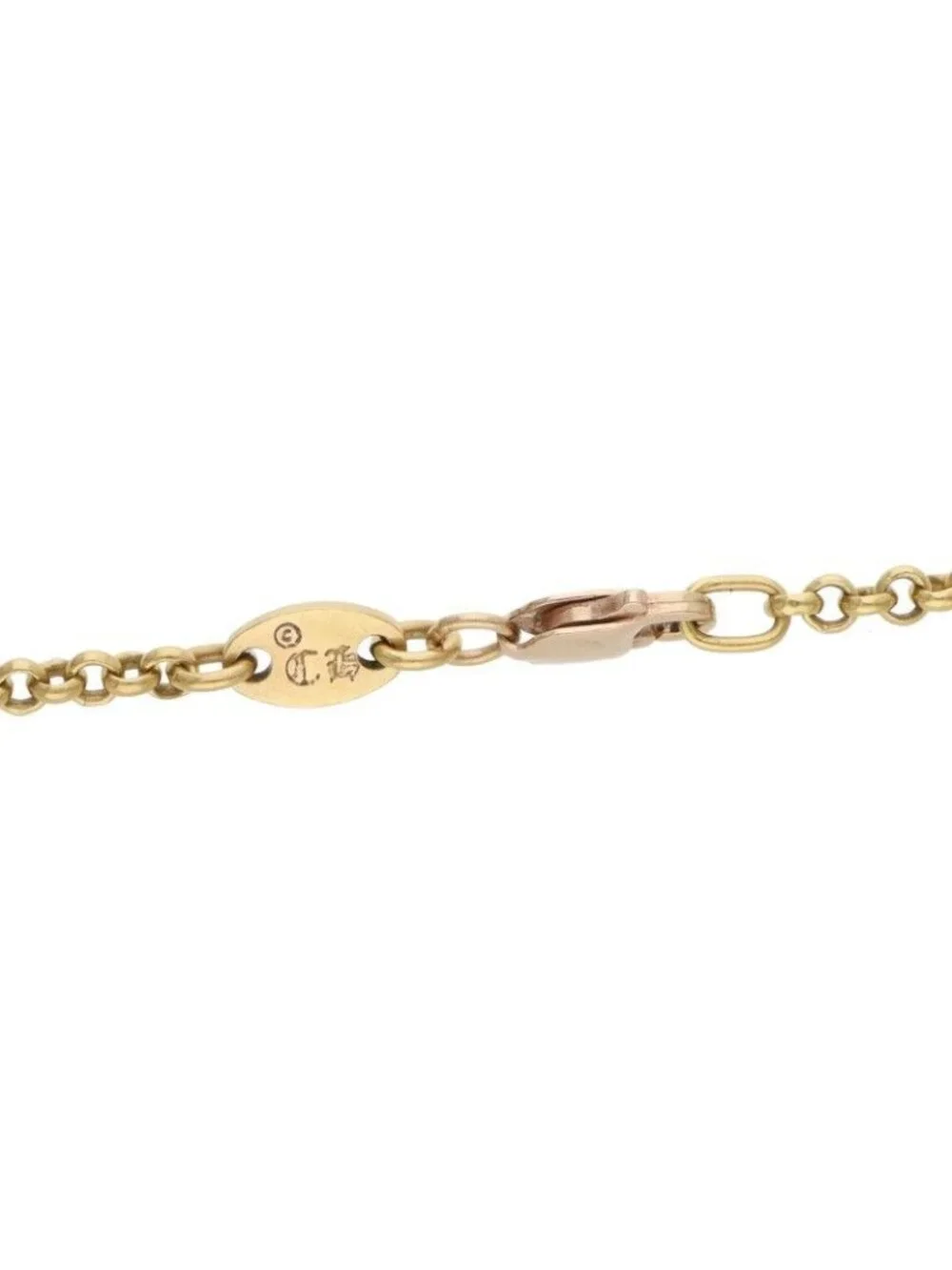 Chrome Hearts 22k Neckchain Roll Chain Gold Necklace